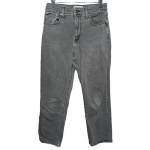 Abercrombie & Fitch Curve Love Ankle Straight Ultra High Rise Gray Jeans Size 28